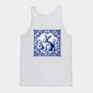 Vintage Dutch Tile: Rabbit No.1 Tank Top